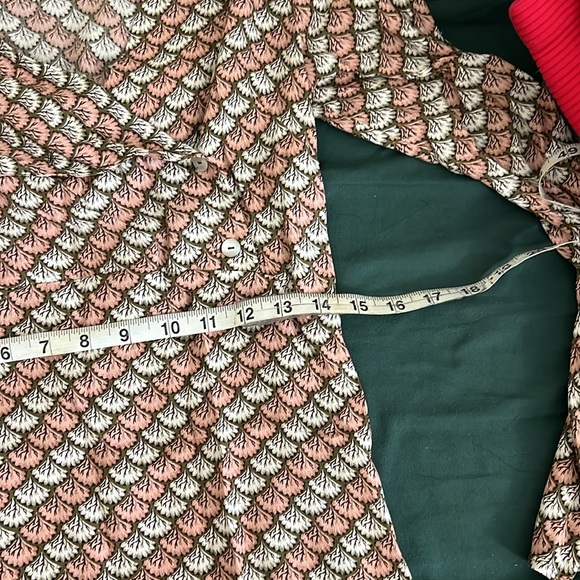 & other stories | Long Sleeve Fan Print Mini Dress - Picture 9 of 10